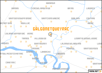 map of Galgon-et-Queyrac