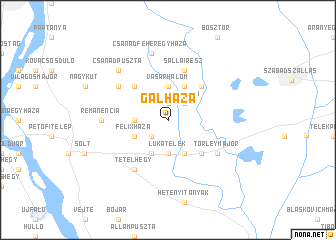 map of Gálháza