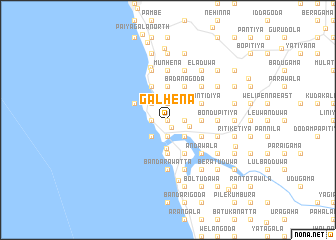 map of Galhena