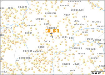 map of Galiān