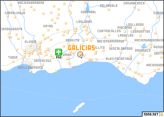 map of Galicias