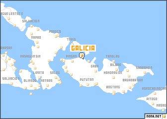 map of Galicia
