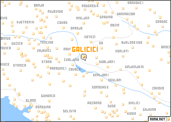 map of Galičići