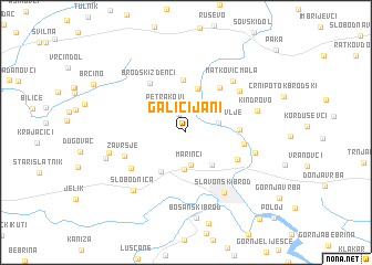 map of Galicijani