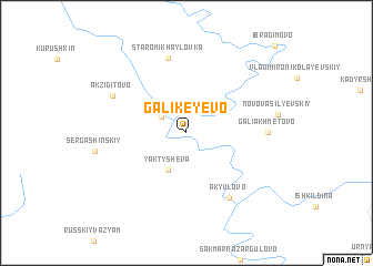 map of Galikeyevo