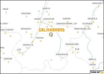 map of Gālī Khamand