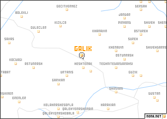 map of Gālīk