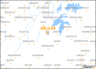 map of Galilea