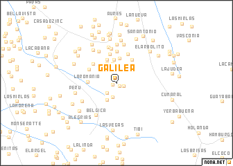 map of Galilea