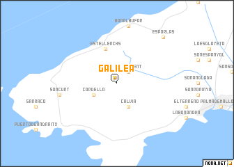 map of Galilea