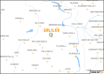 map of Galilee