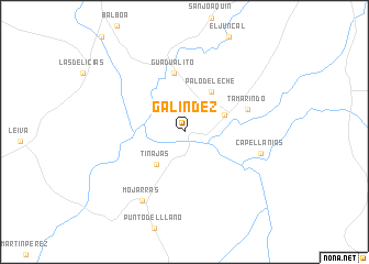 map of Galíndez