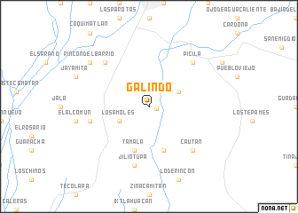 map of Galindo