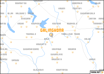 map of Galingwona