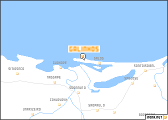map of Galinhos