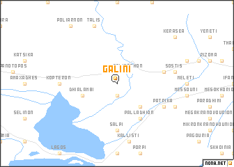 map of Galíni