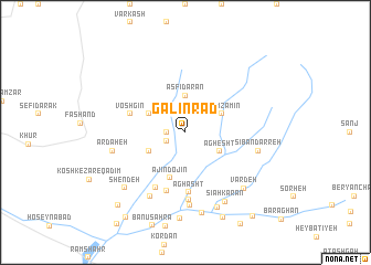 map of Galīnrād