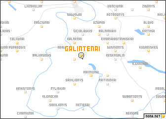 map of Galintėnai