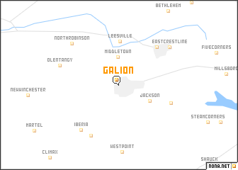map of Galion