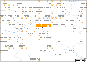 map of Galishte