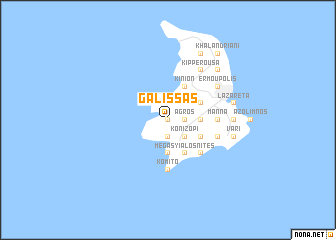 map of Galissás