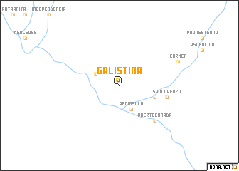 map of Galistina