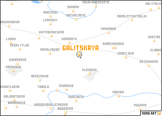 map of Galitskaya