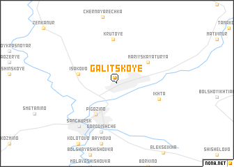 map of Galitskoye