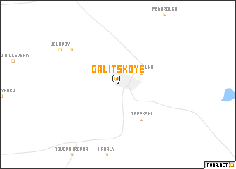 map of Galitskoye