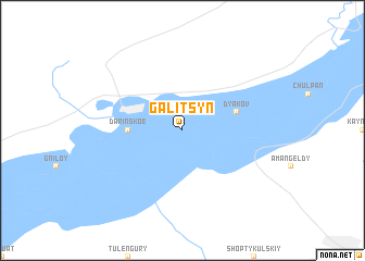map of Galitsyn
