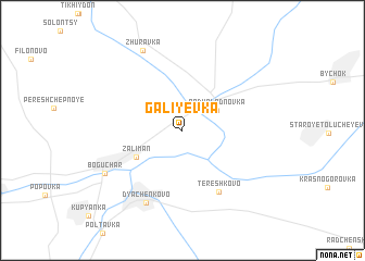 map of Galiyevka