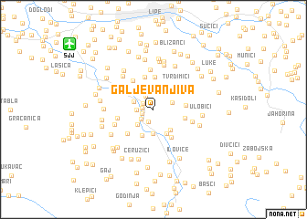 map of Galjeva Njiva