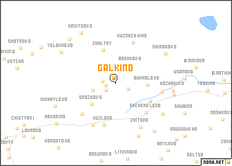 map of Galkino