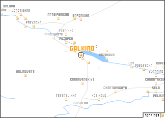 map of Galkino