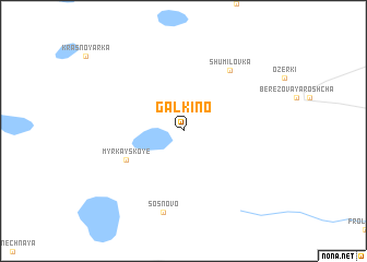 map of Galkino