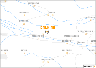 map of Galkino