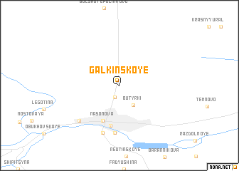 map of Galkinskoye