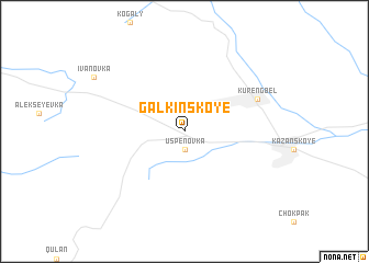 map of Galkinskoye