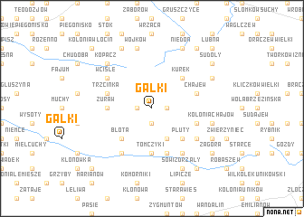 map of Gałki