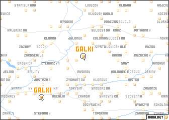 map of Gałki