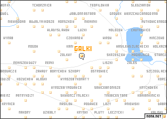 map of Gałki