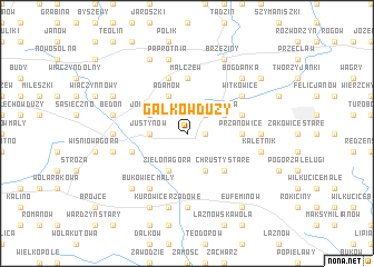 map of Gałków Duży