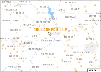 map of Gallagherville