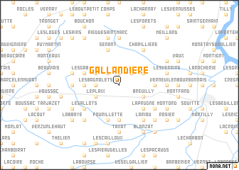 map of Gallandière