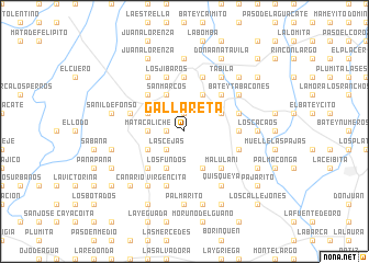 map of Gallareta