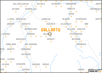 map of Gallartu