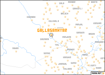 map of Gālla Samhyār