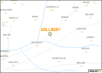 map of Gallaway