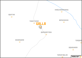 map of Galla