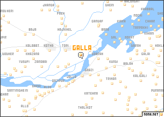 map of Galla